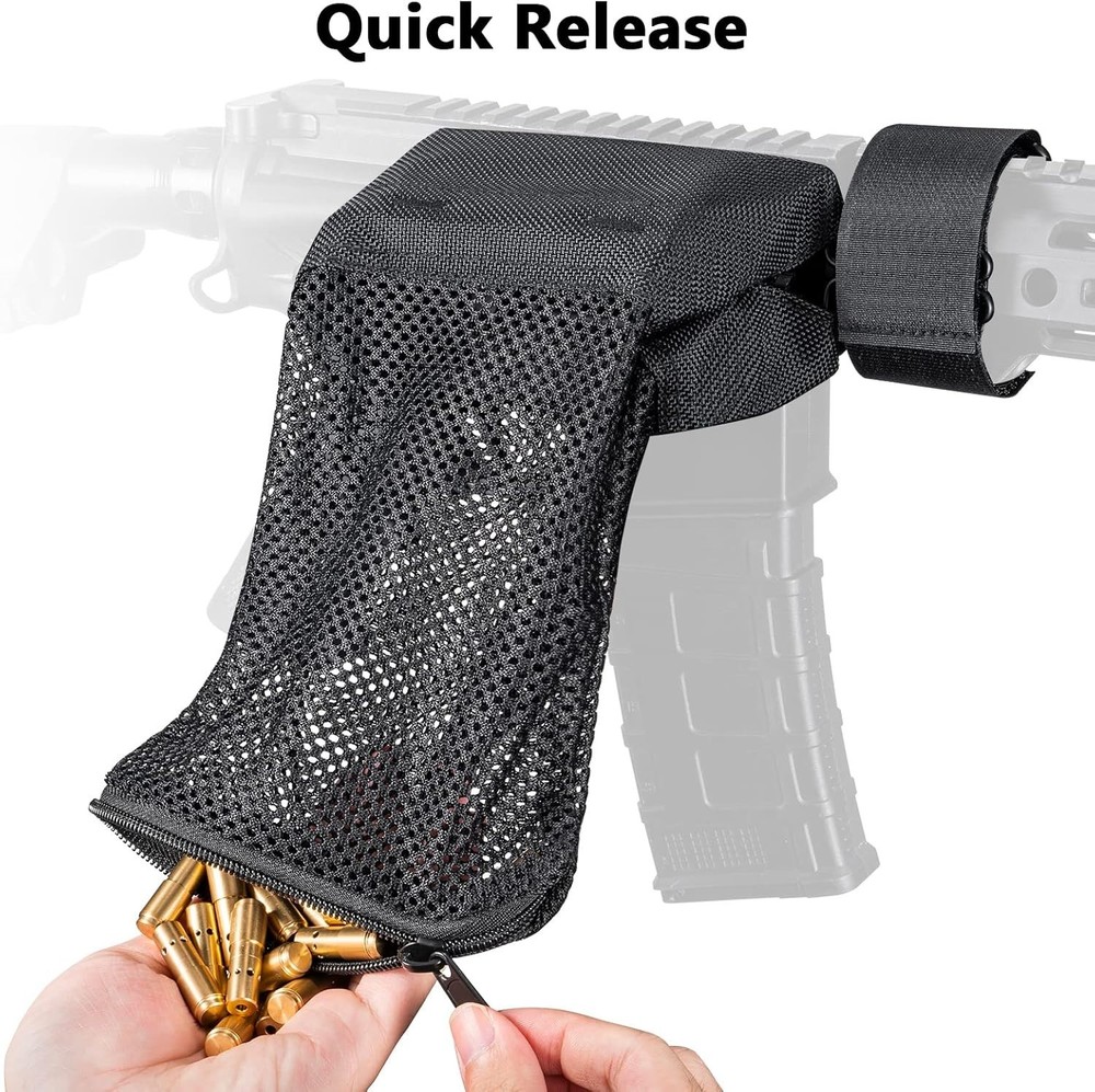 Quick-Release Heat-Resistant Brass Shell Catcher – Universal Rifle Brass Saver