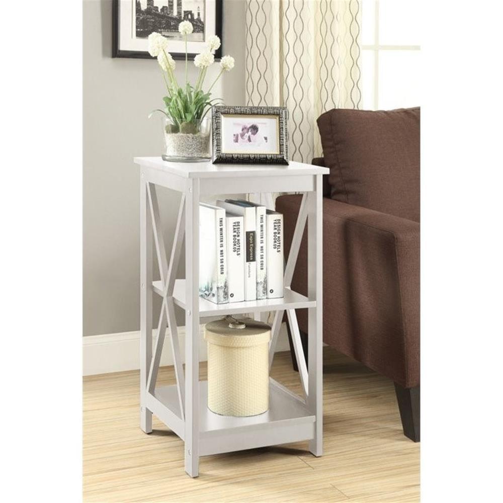 Pemberly Row End Table in White