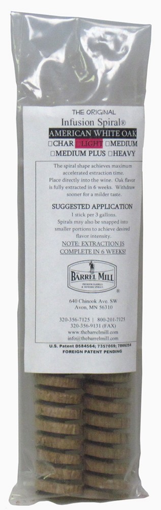 French Oak Infusion Spiral Sticks - Heavy Toast 2 Pack