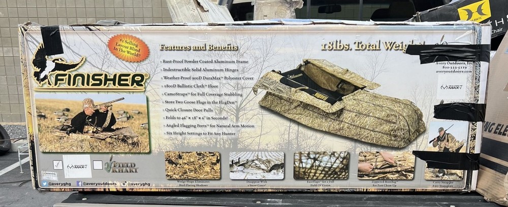 Avery Finisher Layout Blind - Realtree MAX-7 - Camo