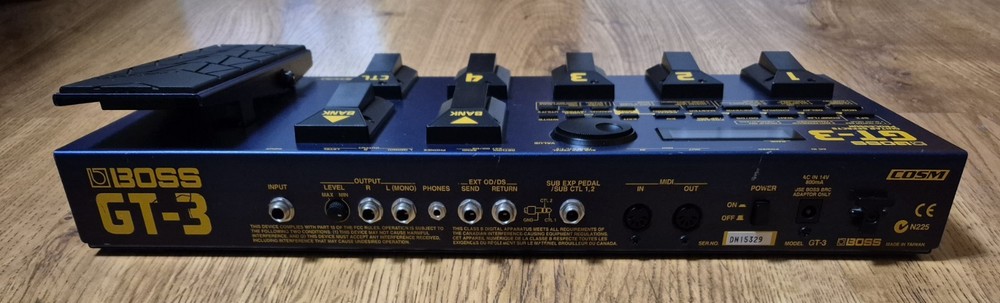 BOSS GT-3 GUITAR EFFECTS PROCESSOR PEDAL - TESTED / WORKS