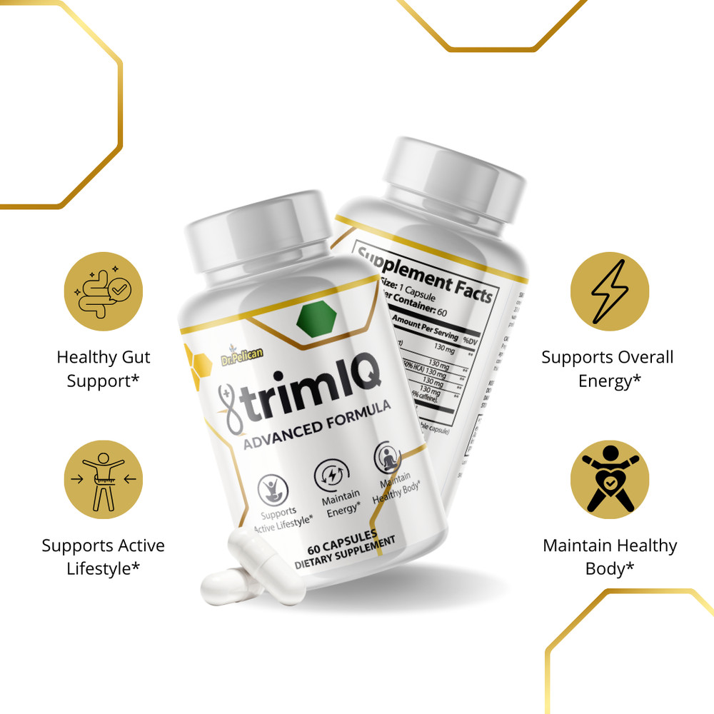 TrimIQ- Immune & Weight Support- 2 Bottles - 120 Capsules