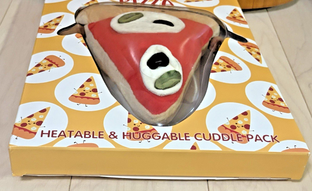 NIB Pizza Shaped My Novel Things Heatable &Huggable Cuddle Pack: Hot/Cold Pack