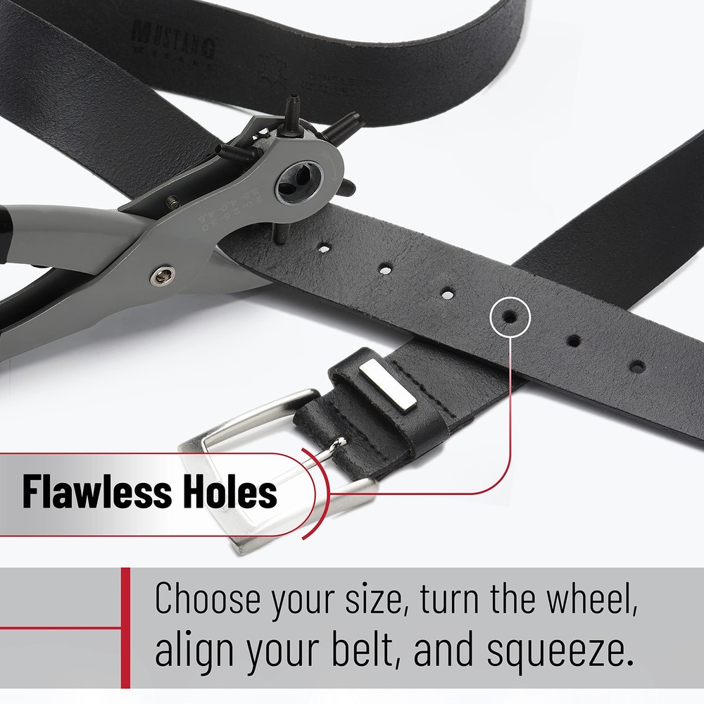 Leather Hole Punch Tool Multi Hole Sizes For Belts And Leather