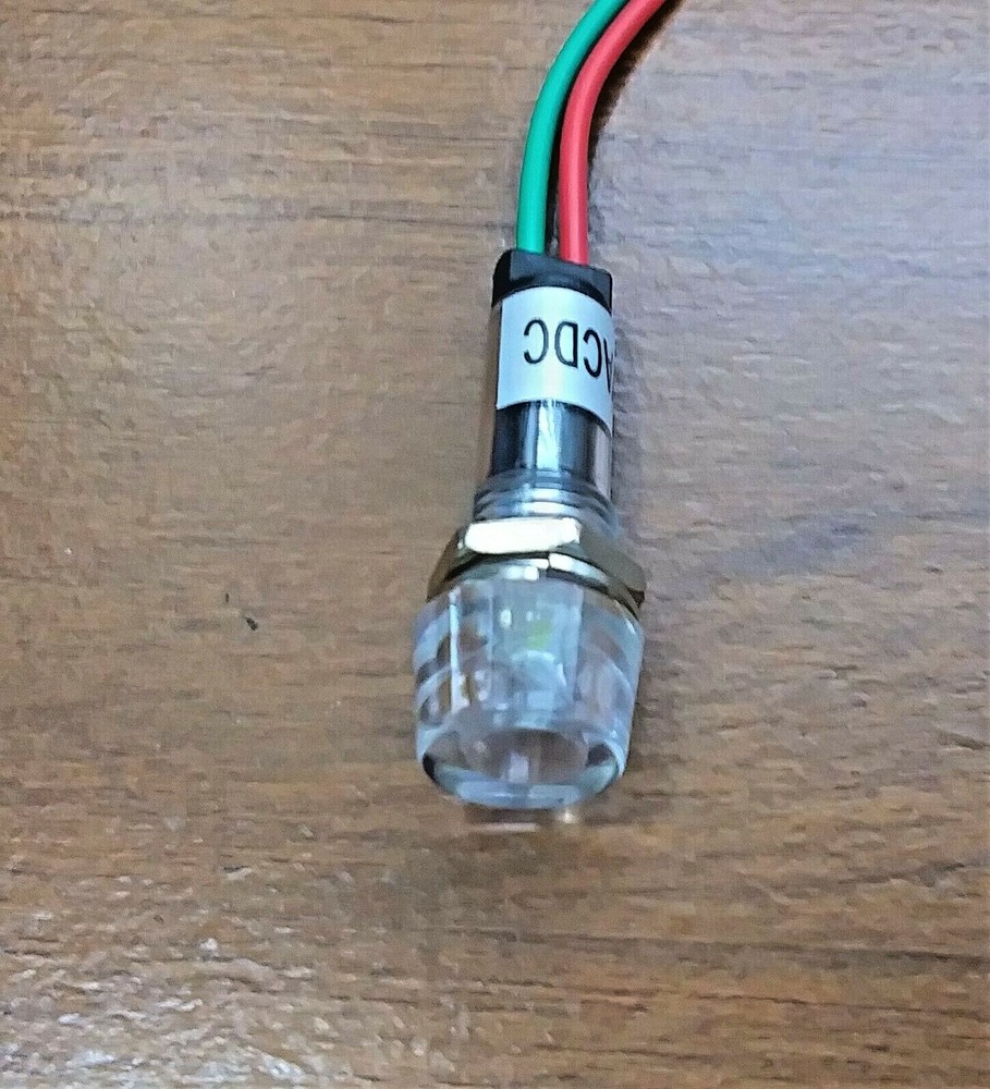 BBT 12 volt AC/DC White LED Hi-Profile Indicator Light