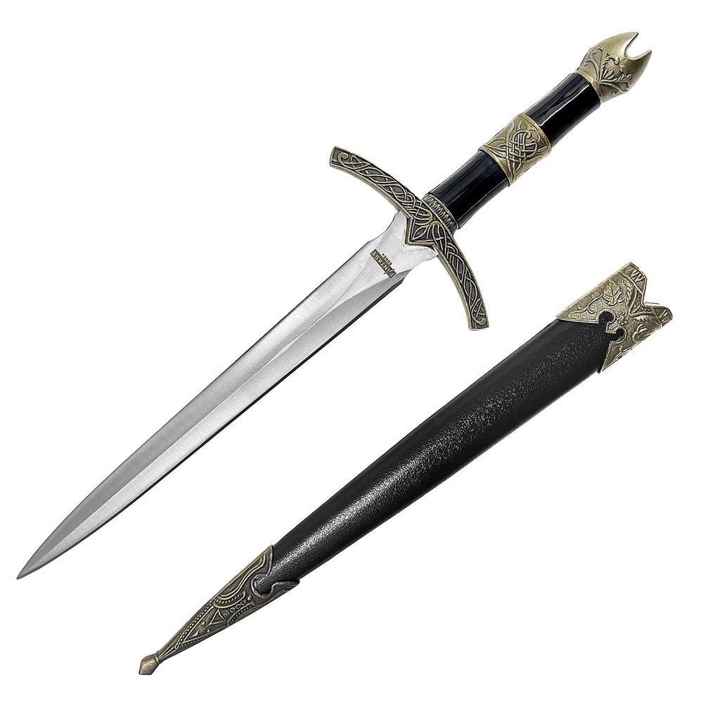 Fantasy Edge 13.5" King Solomon Style Medieval Dagger Gold Handle