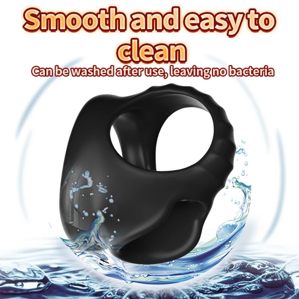 Silicone Ball Scrotum Stretcher Enhancer Squeeze Testicle Ring Delay Ejaculation