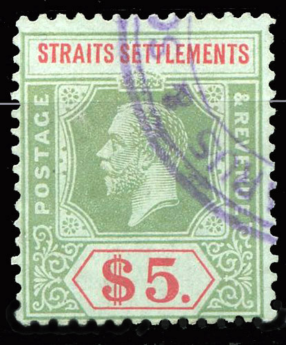 BRITISH STRAITS SETTLEMENTS Yv # 182 A Used VF