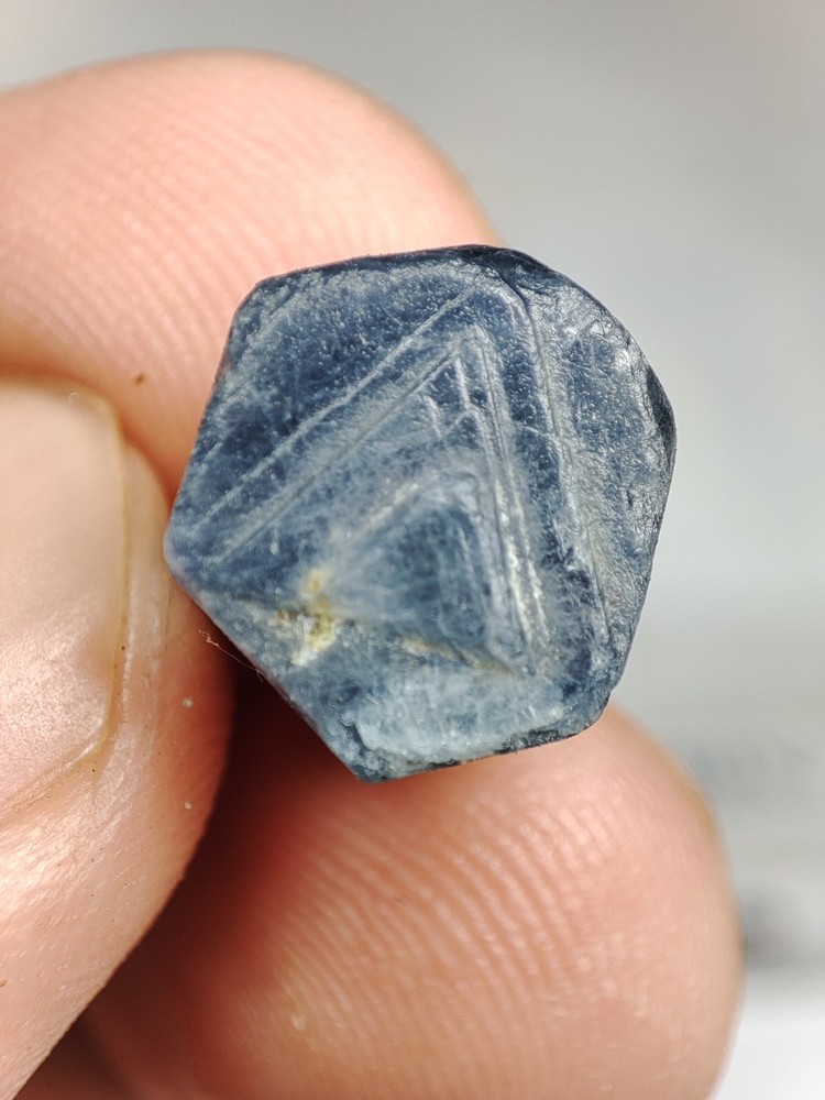 Rough Sapphire crystals , Having Good Luster & Nice Color.