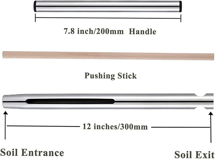 Soil Sample Probe 12 Inch with T Handle, Sampler Tool, Test Kit,...