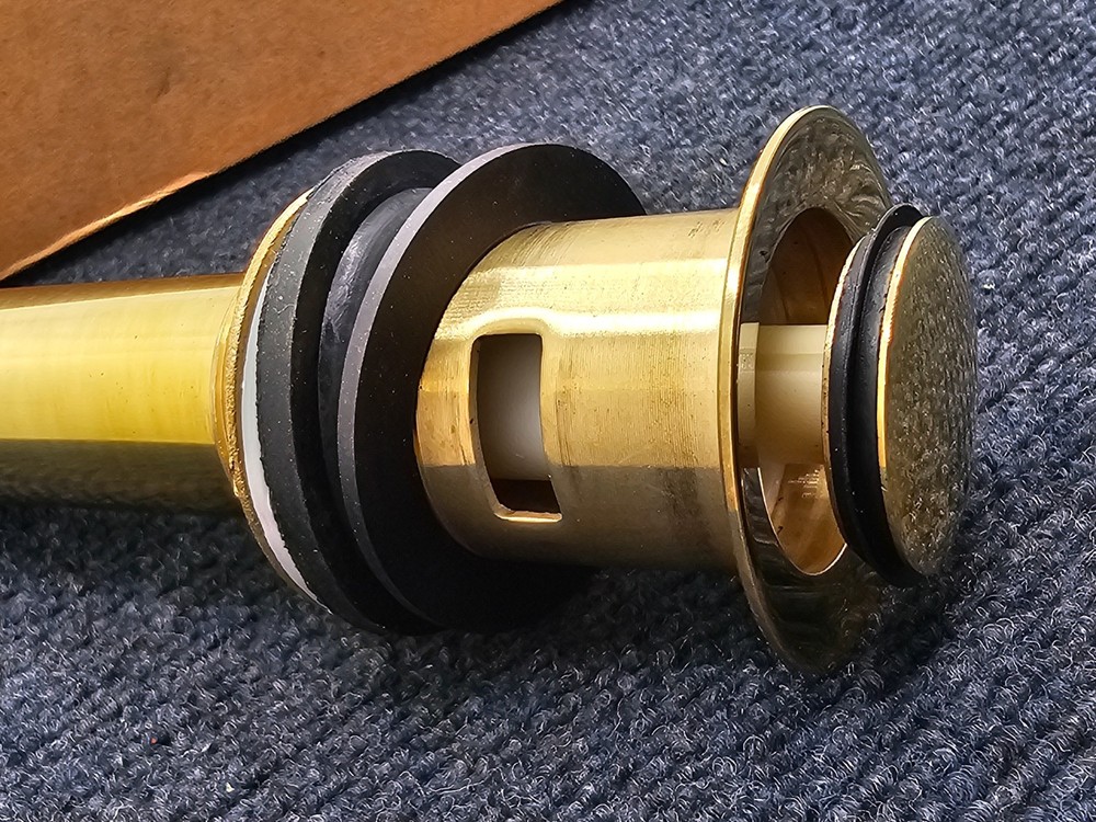 HW-CLD2-PBX: Press Type Pop Up Drain Without Overflow Hole 1 1/4 Drain