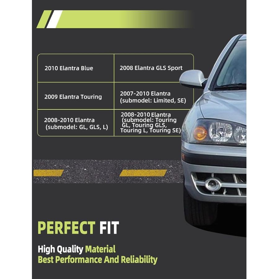 Exterior Door Handle Black Front Left Driver Side Compatible with 2007 2008 2009