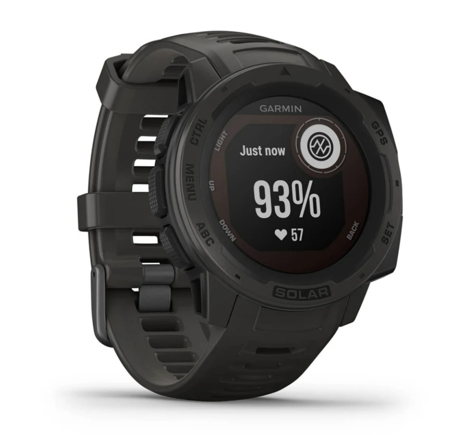 Garmin Solar Standard Edition | Rugged Smartwatch with Solar Charging | Graphite
