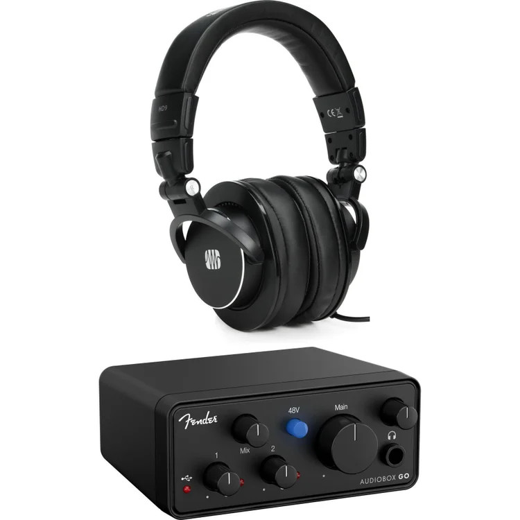 Fender Studio AudioBox Go USB-C Audio Interface with Headphones