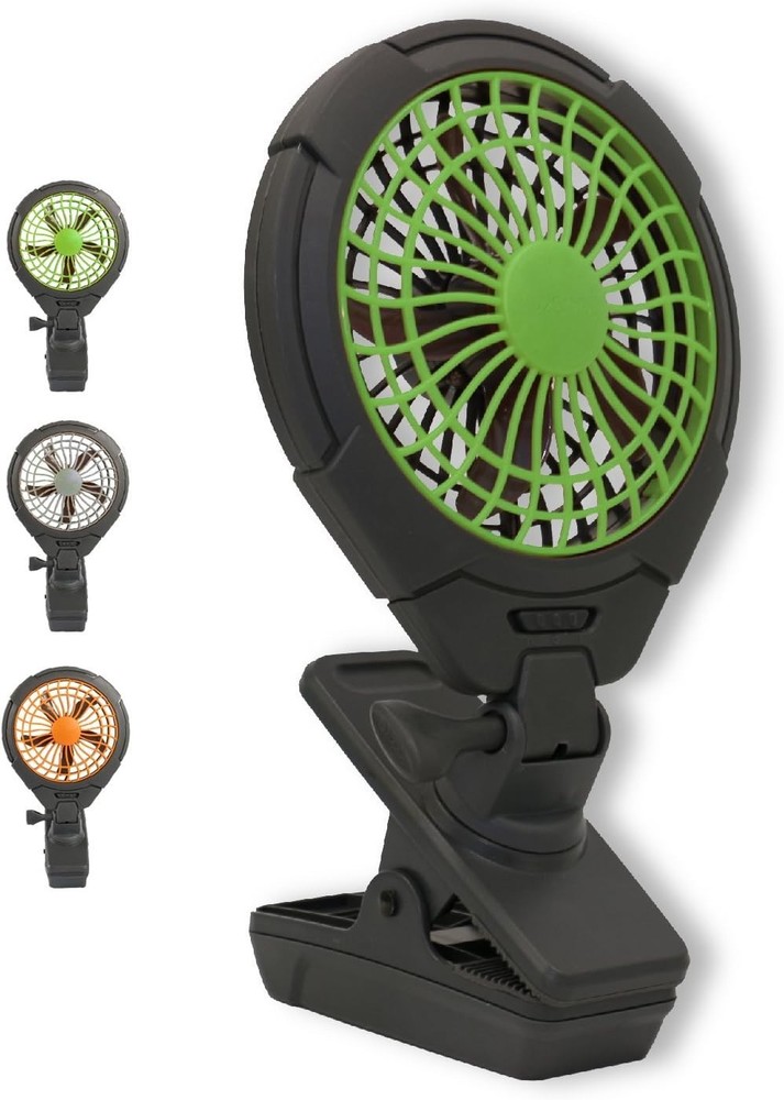 O2COOL 5-inch Battery-Powered Clip Fan Adjustable Rotating Function AA Battery
