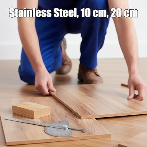 Stainless Steel Angle Protractor, Angle Finder Ruler, Adjustable Angle