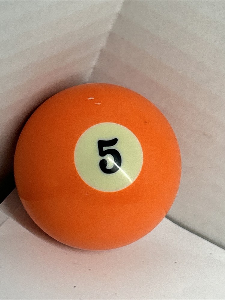 Sportcraft Replacement Billiard Pool Ball Number 5 Solid Orange