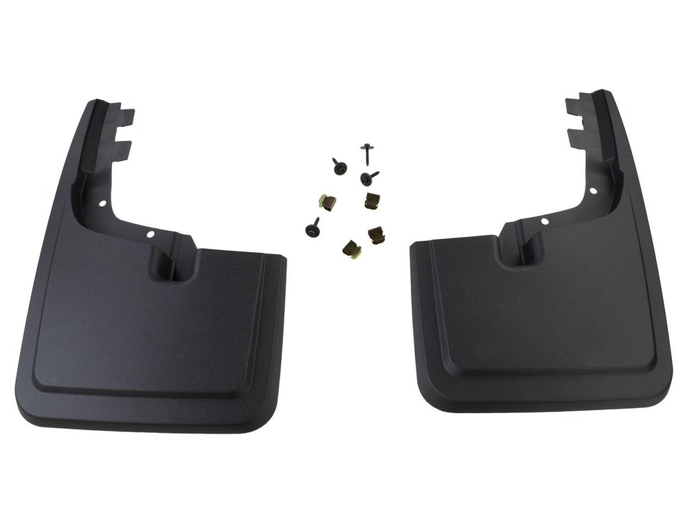 F-150 2022-2024 Molded Carbon Black Splash Guards, Front Pair + fit Lightning