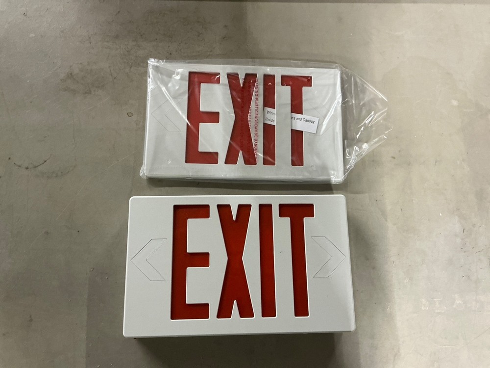 LED Exit Lighting Fixture- Universal Single Part#EZXTEU2RWEM