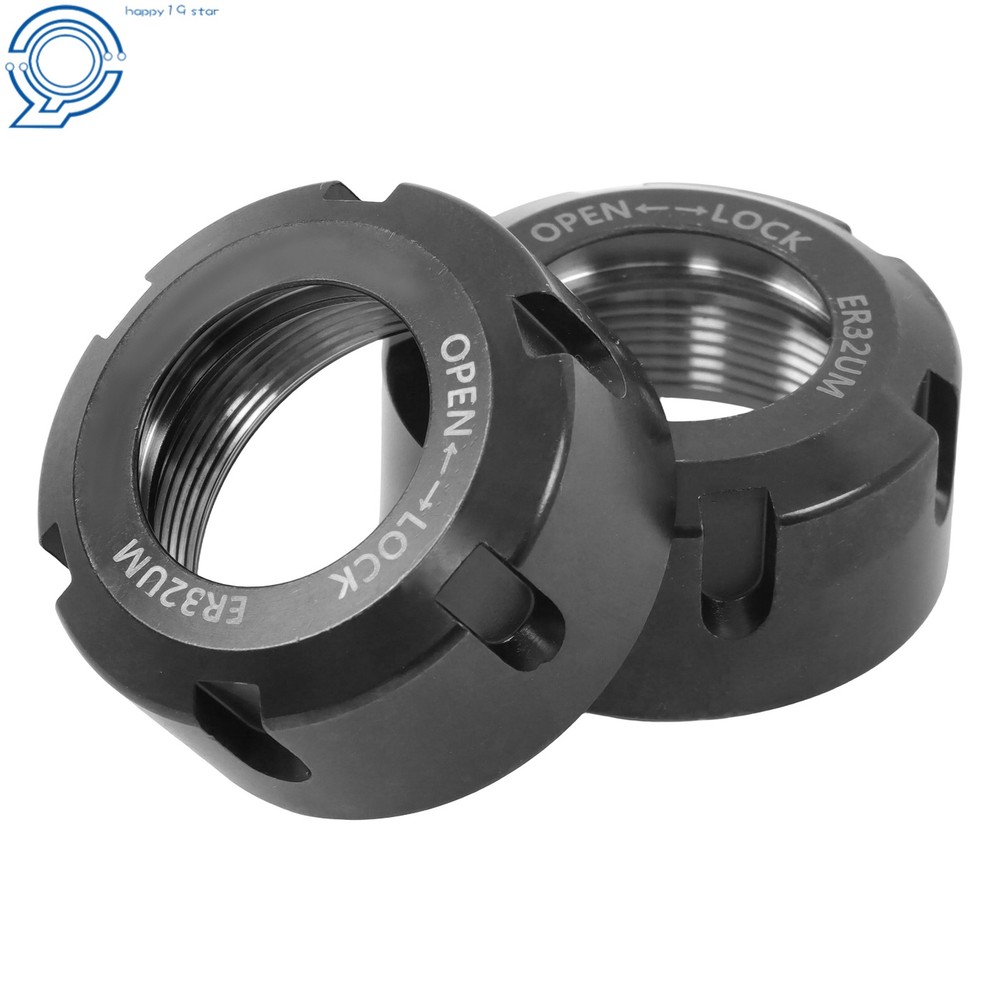 2 Pack ER32UM Collet Nut Set for Precision CNC Tool Holder