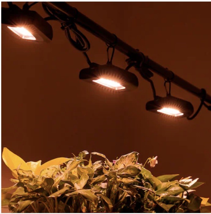 Utilitech 144-in 3-Light Black 33-Watt Full Spectrum LED String Grow Lights