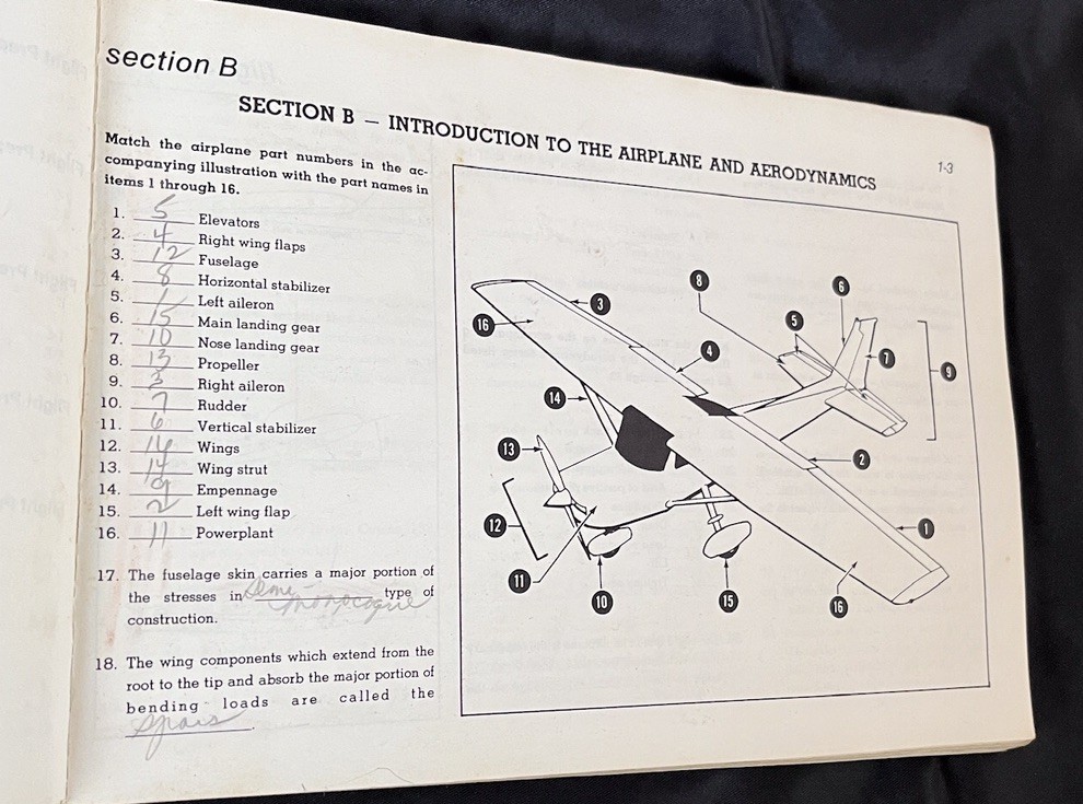 Vtg Cessna Pilot Center Flight Training System Private Pilot Workbook & Syllabus