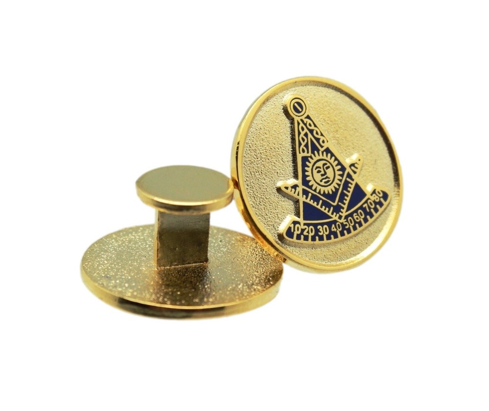 Past Master AF&AM W Square Masonic Studs Suit & Tux Set