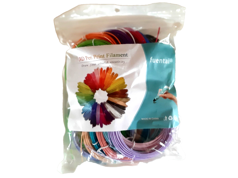 3D Pen Filament Refills - Assorted Colors, 5Mx20 Pcs