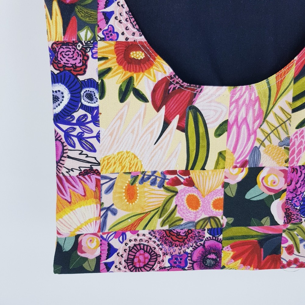 Peg Bag Handmade Pink Mixed Floral Patterned Lined Laundry Clothes Peg Holder