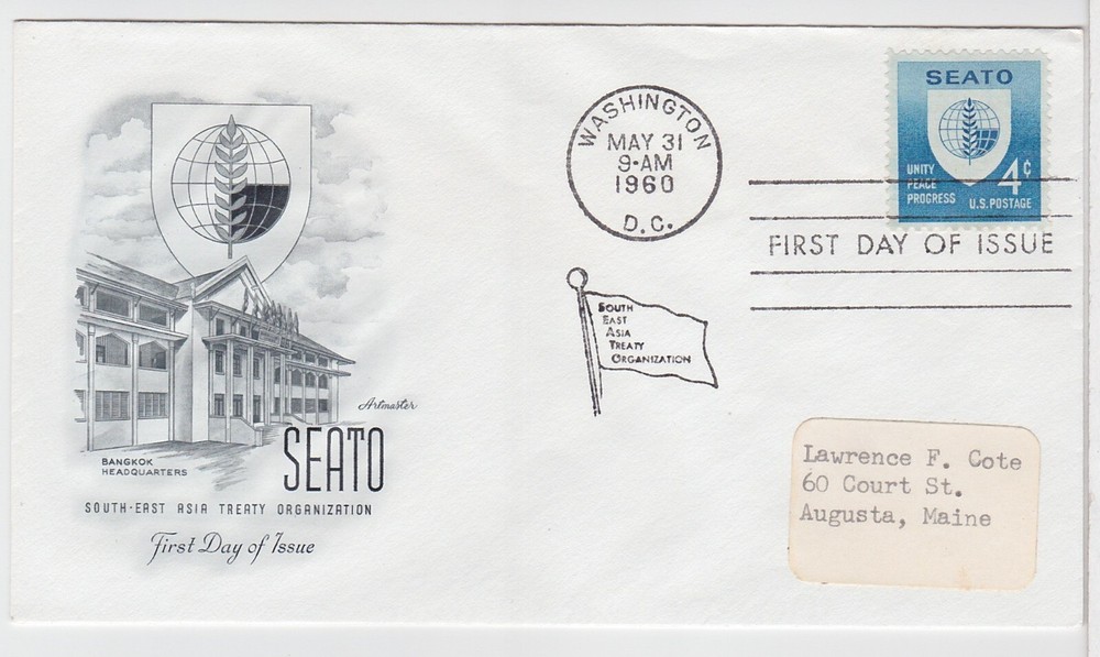 TurtlesTradingPost -  SEATO 1960 #1151  Artmaster FDC