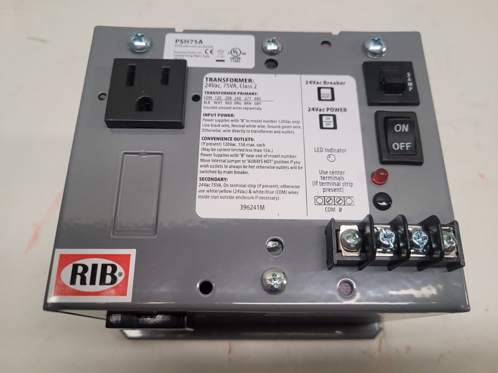 Functional Devices RIB PSH75A Enclosed Single 75VA