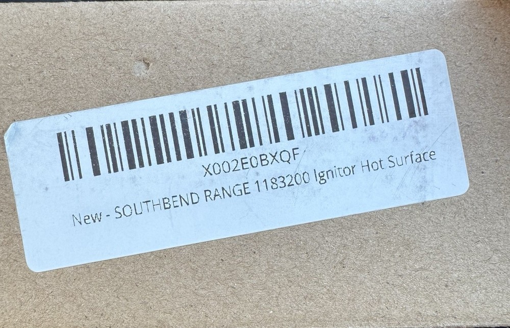 Southbend Range Hot Surface Ignitor 1183200. New.