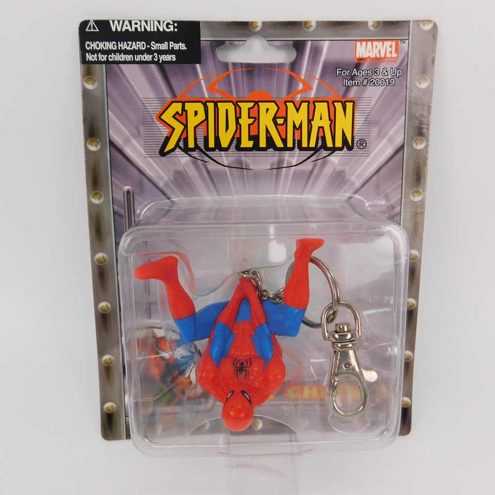 2002 Marvel Spider-Man Keychain / Keyring Web Climber Playfully yours Sealed