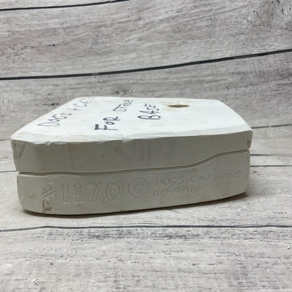 Unbranded Ceramic Casting Mold Dogs & Cats for Stone Base #H70