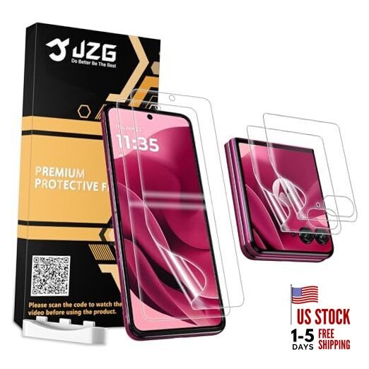 2 Pack Screen Protector for Motorola Razr Plus 2024/ Razr + Plus 2025 (Inner
