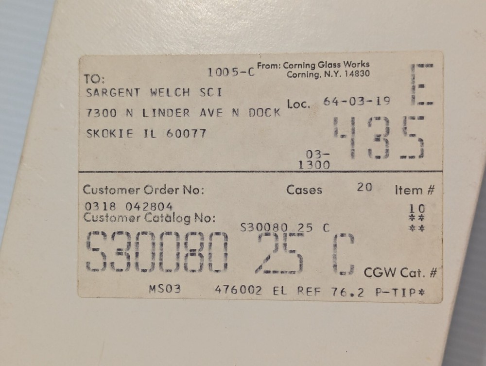 Corning Electrodes 476002 Ph Probe Sensor + Returns