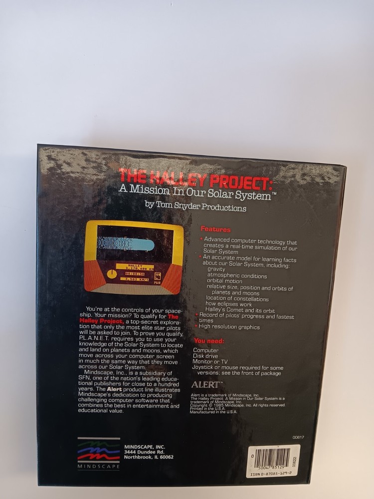 Commodore 64 The Halley Project Mission In Solar System Software Tested/Works