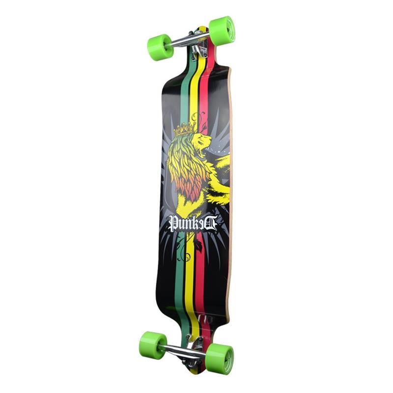 Yocaher Drop Down Longboard Complete - Rasta