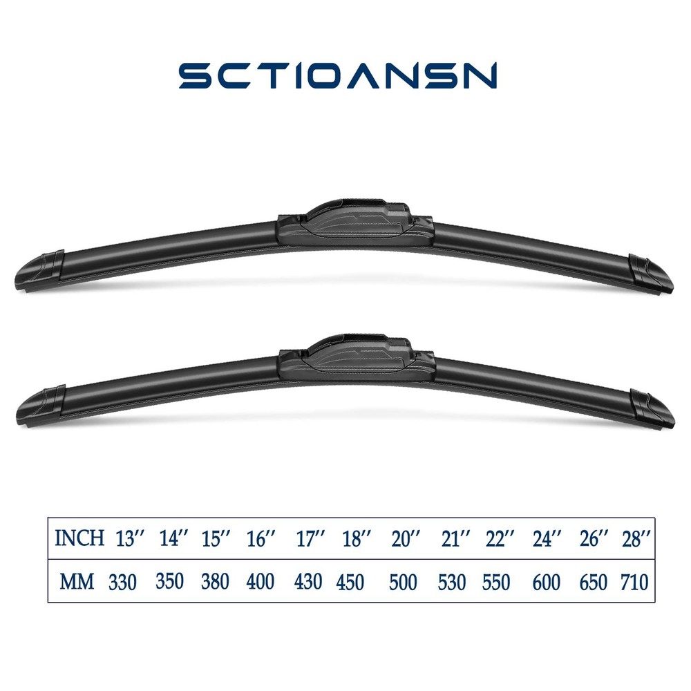 Nissan Versa Windshield Wiper Blades 26"/14"/14D 3 Pack Replacement