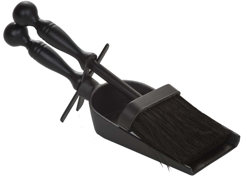 Dagan Ash Brush and Shovel, Black