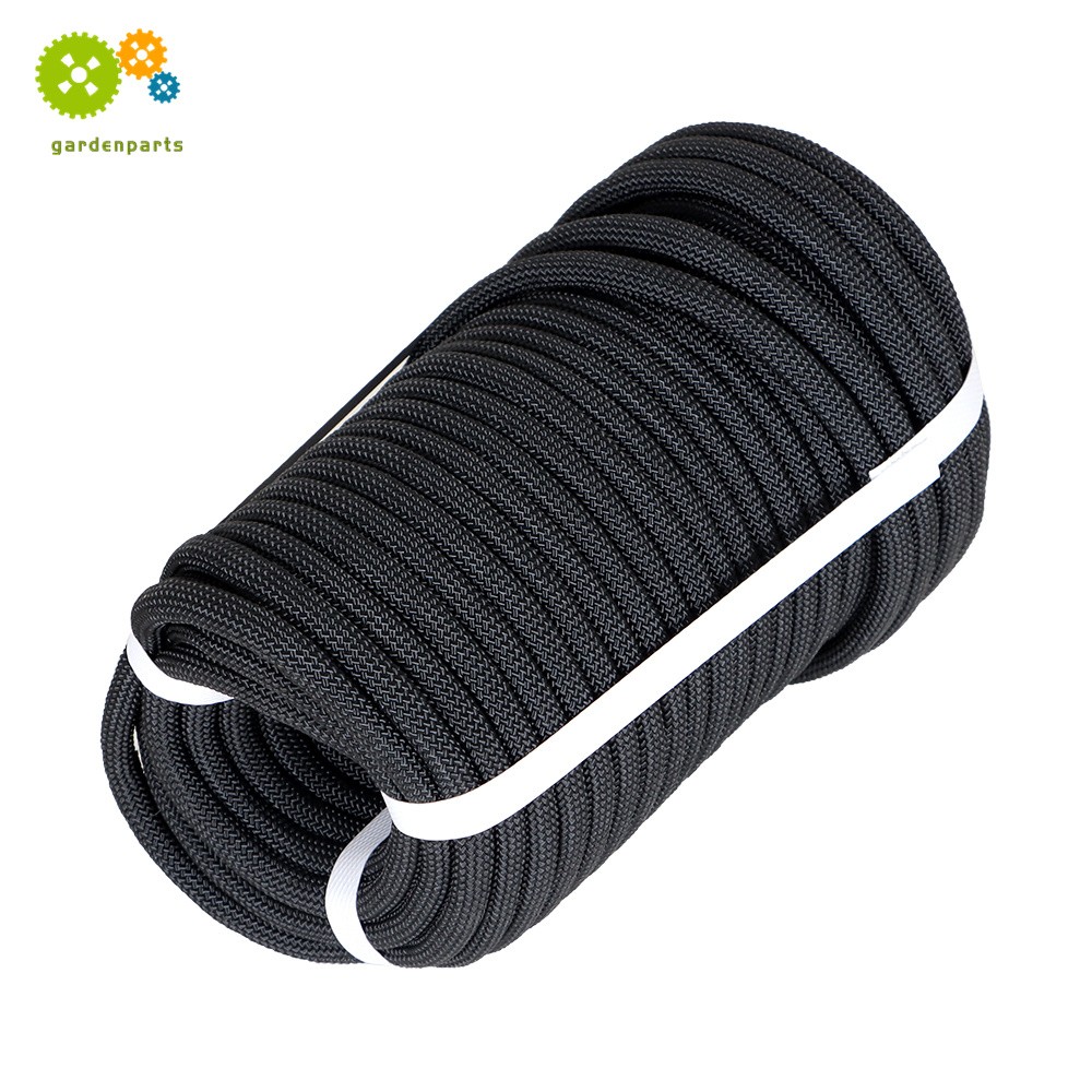 High Strong Pulling Braided Rope 3520Lbs 3/8" × 100' Black Polyest Rope