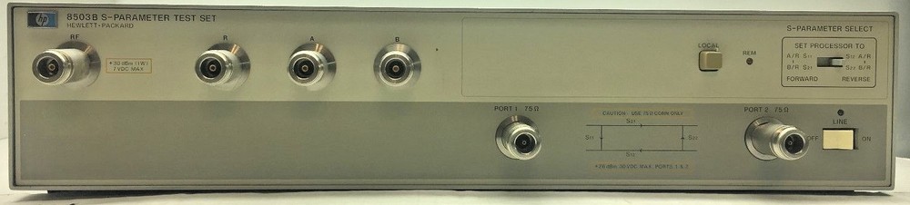 HP 8503B 75 Ohm ( .5 - 1300 MHz)  RF S-Parameter Test SET