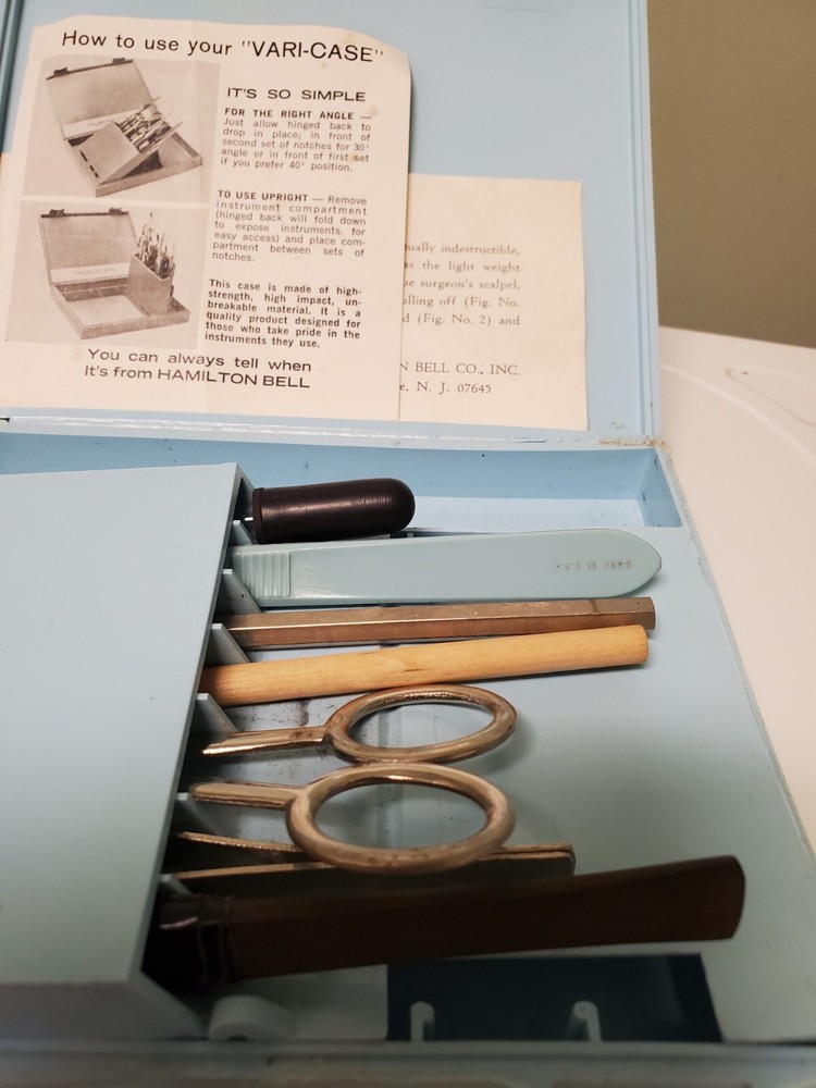 Hamilton Bell Co. Vari-Case dissection kit, with 6 tools