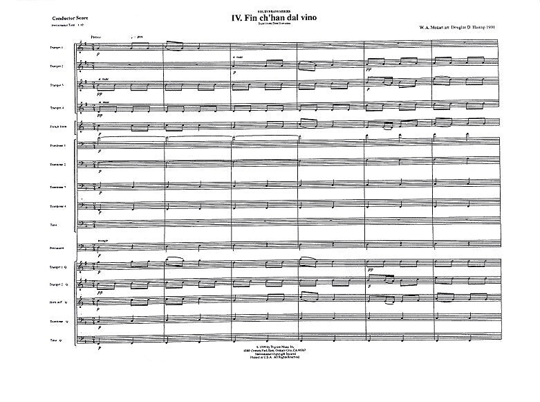 Brass Quintet, Opera is Long Music Bundle #6