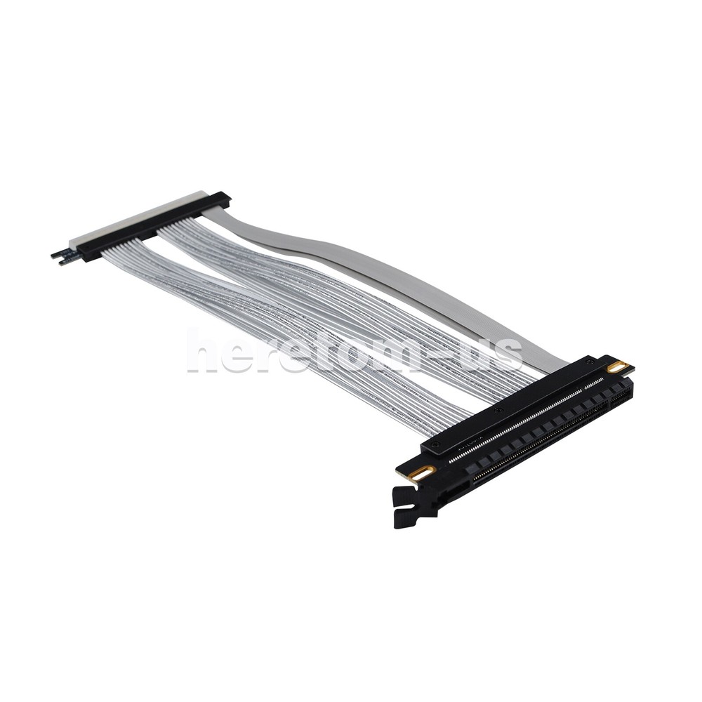 PCIE 4.0 Extension Cable 16x High Speed GPU Riser Graphics Card 180 Degree Cable