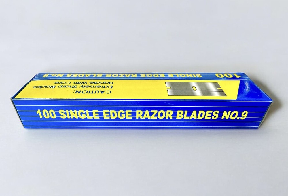 100 Single Edge Razor Blades Box Cutter Scraper Tool Sharp