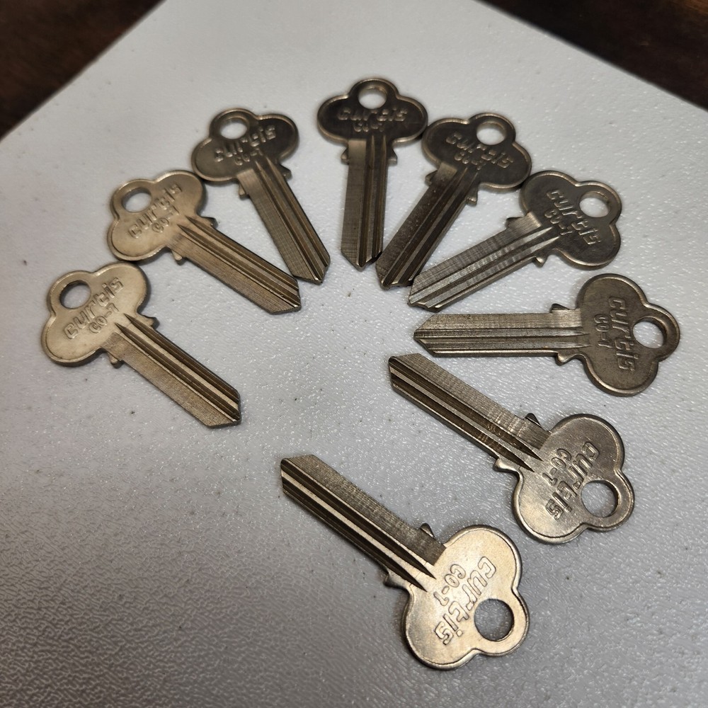 9 Key Blanks Curtis CO-7