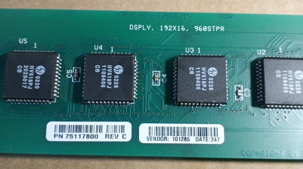 IGT S2000 VF DISPLAY 75117800