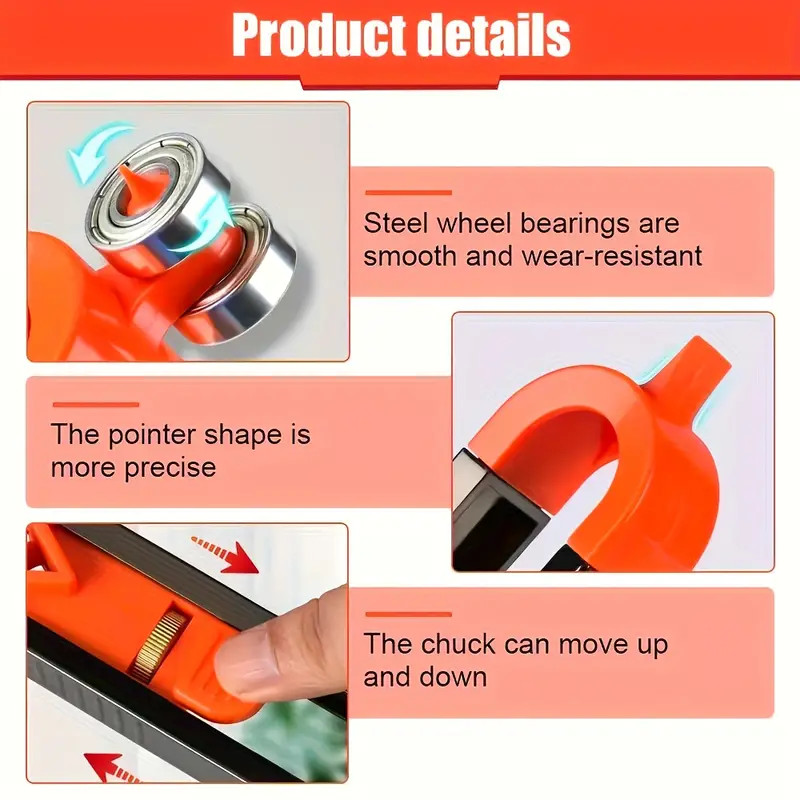 Precision Woodworking Contour Gauge Lockable Irregular Curve Tool DIY Project