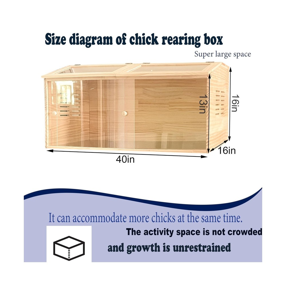 Brooder Box for Chicks,Quail cage,Baby Chicken Supplies,Includes Chicken coop...
